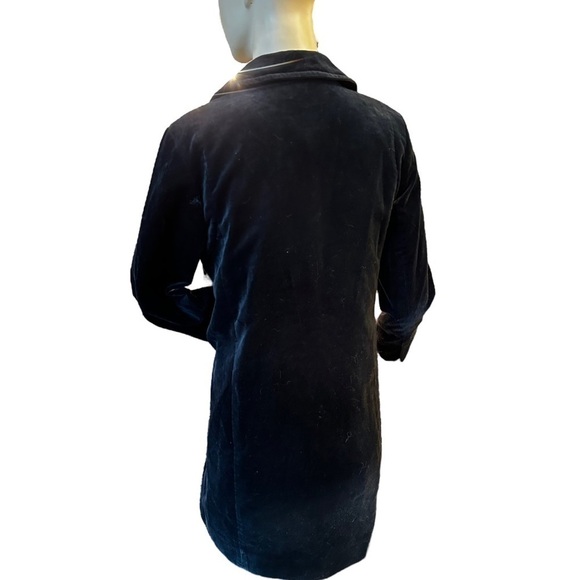 J. Crew Y2K Velvet Military Style Pea Coat - Picture 6 of 9